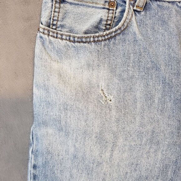 Levis Jeans Mens 32x30* Blue 550 Relaxed Straight American Light Wash Denim Jean - Picture 10 of 16